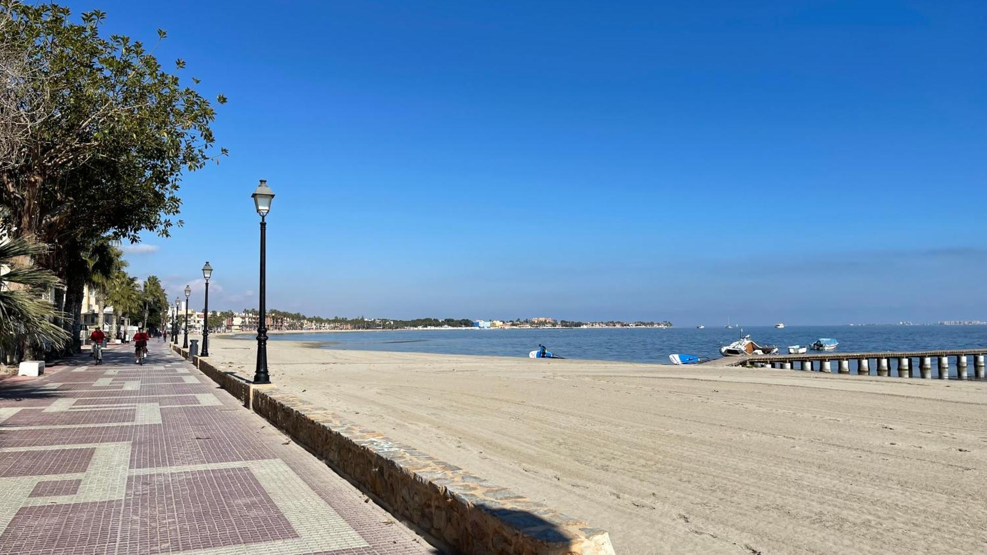 Charming Beachfront Apartment Murcia Exterior photo